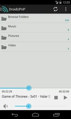 DroidUPnP android App screenshot 1